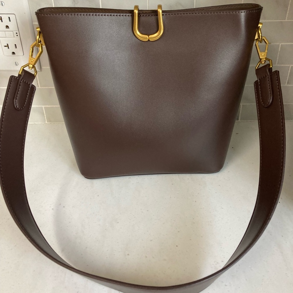 Elegant Brown Burgandy Shoulder Bag